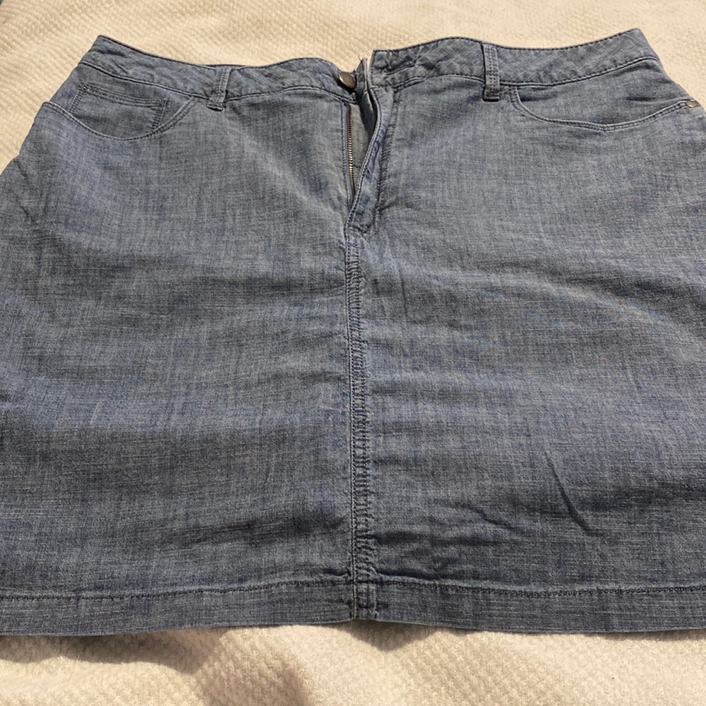 Denim skort